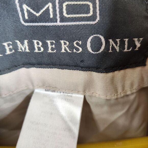 Vintage Members Only Iconic Classic Full Zip Racer Bomber Jacket Large - Picture 6 of 7